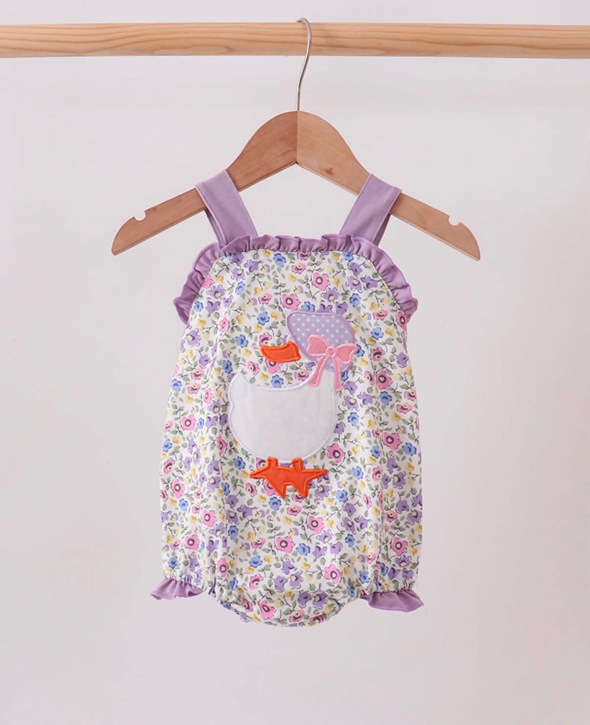 Girls goose ruffle bubble