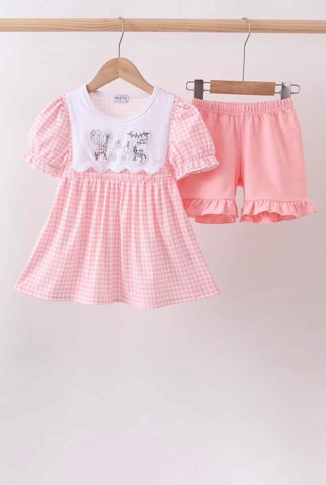 Circus smocked animal set